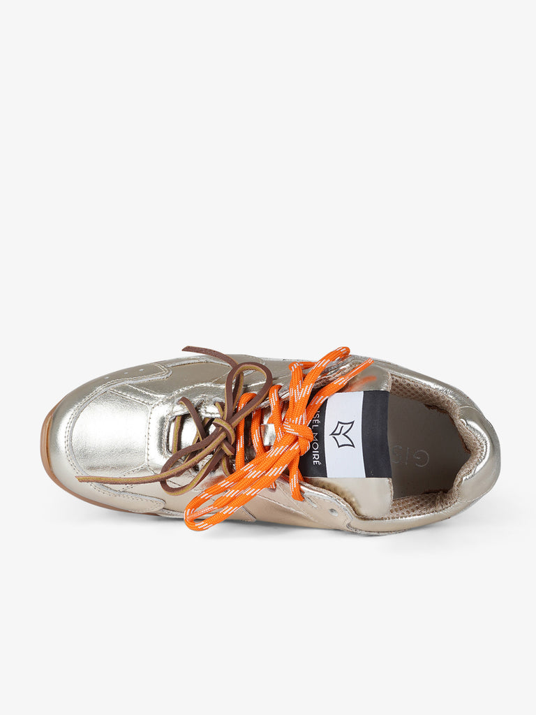 GISEL MOIRE sneakers donna g88 pelle oro