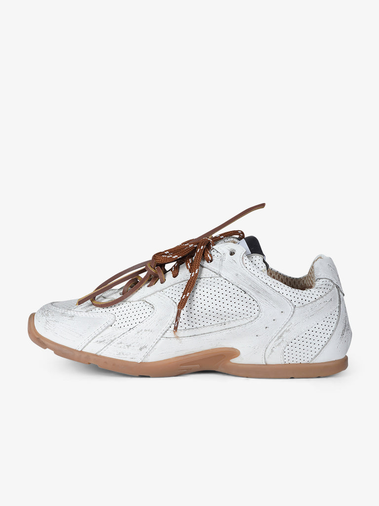 GISEL MOIRE sneakers donna g88 pelle bianco