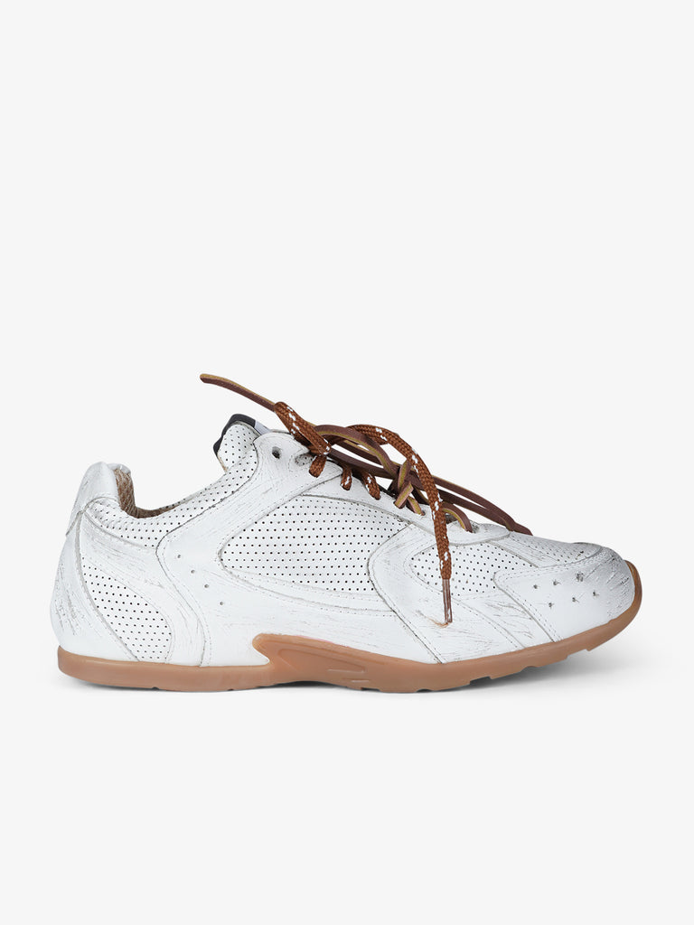 GISEL MOIRE sneakers donna g88 pelle bianco