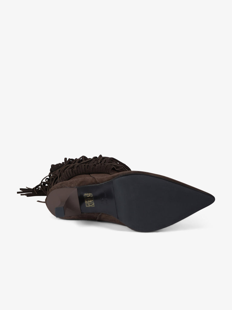 GISEL MOIRE stivali donna george camoscio marrone