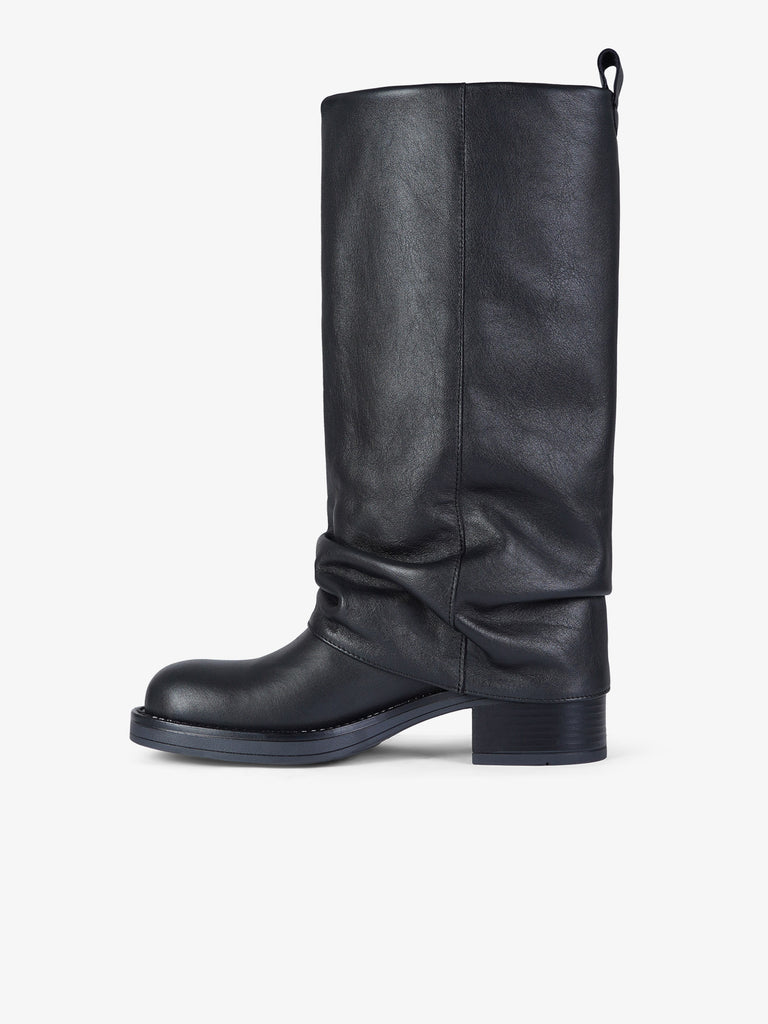 GISEL MOIRE stivali donna manchester pelle nero