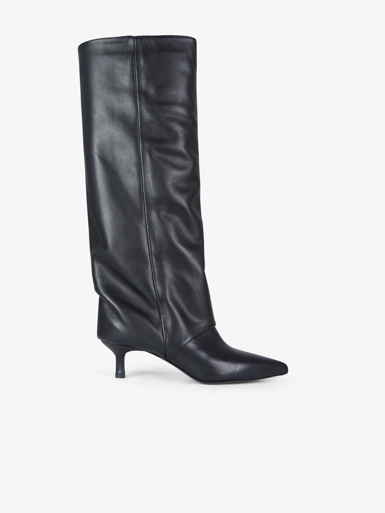 GISEL MOIRE stivali donna matilda pelle nero