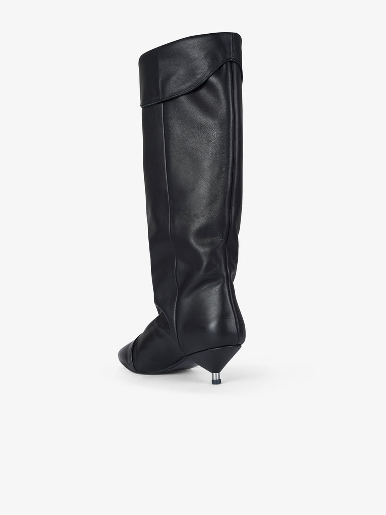 GISEL MOIRE stivali donna natalia pelle nero