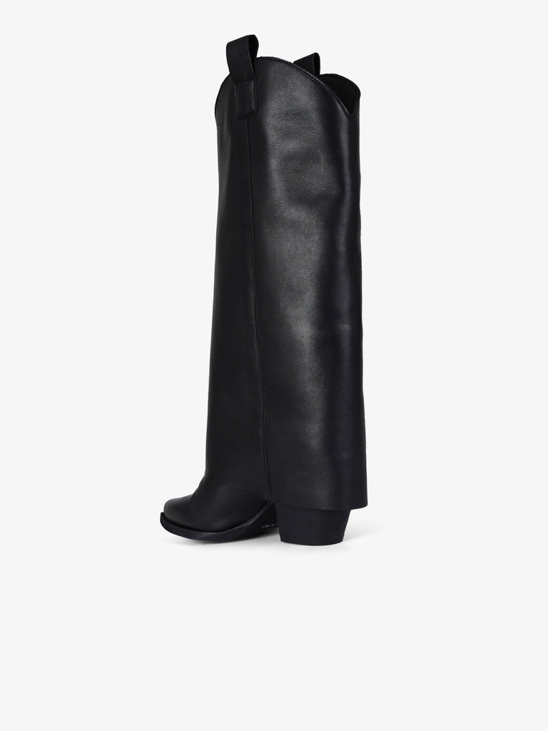 GISEL MOIRE stivali donna natasha pelle nero