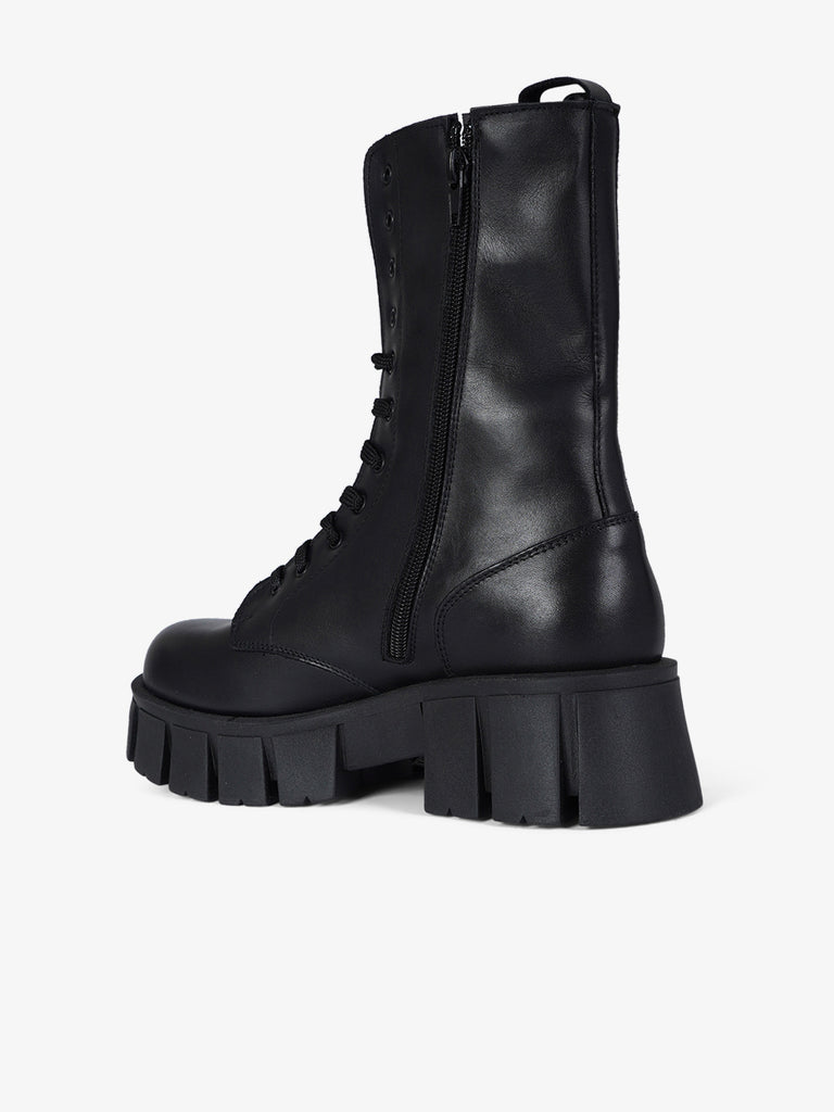 GISEL MOIRE stivaletti donna oslo pelle nero