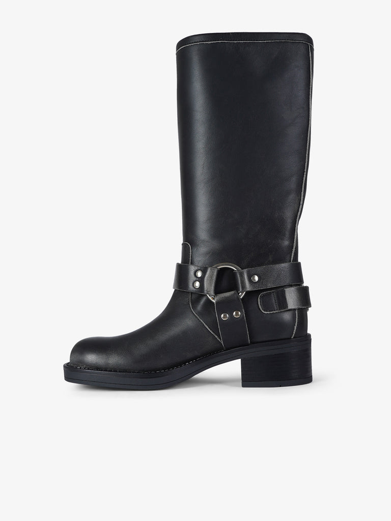 GISEL MOIRE stivali donna windsor pelle grigio