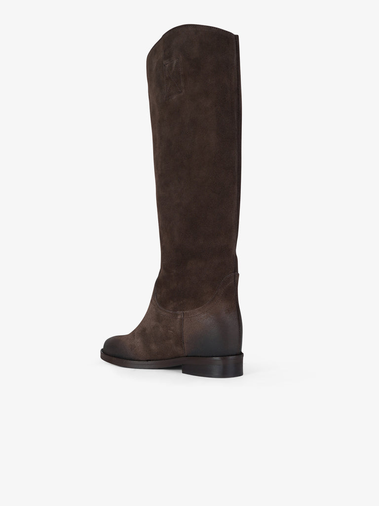 GISEL MOIRE stivali donna yasmin camoscio beige