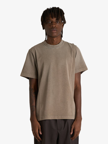 GRIFONI t-shirt regolare uomo beige cotone