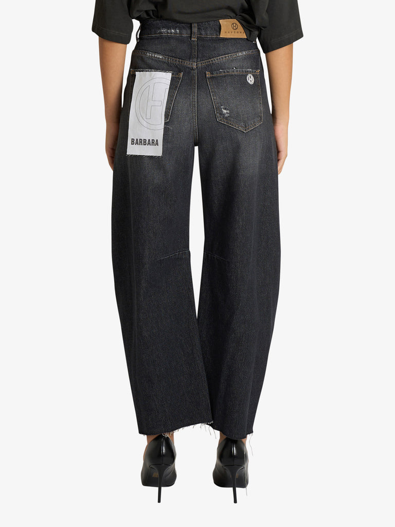 HAVE ONE jeans barbara donna nero cotone