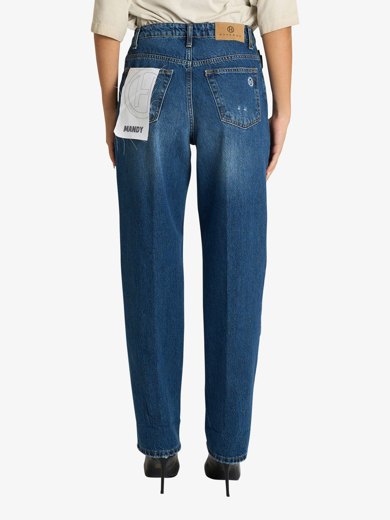 HAVE ONE jeans baggy mandy donna denim cotone