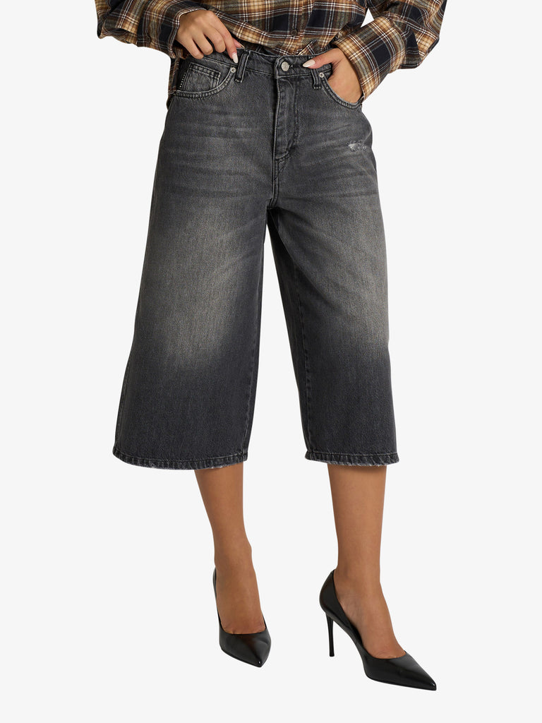 HAVE ONE jeans con cintura kojy donna nero cotone