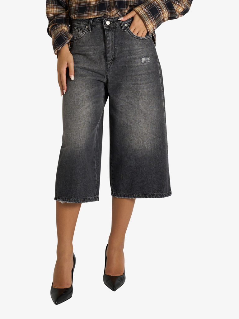 HAVE ONE jeans con cintura kojy donna nero cotone