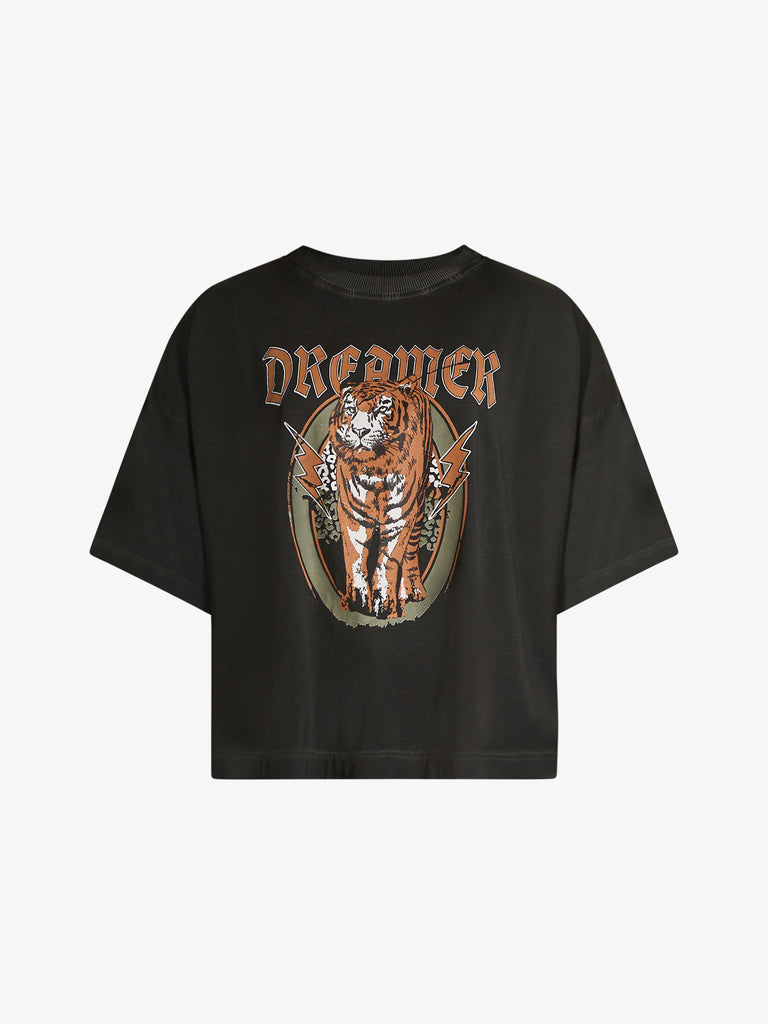 HAVE ONE t-shirt con stampa donna grigio cotone