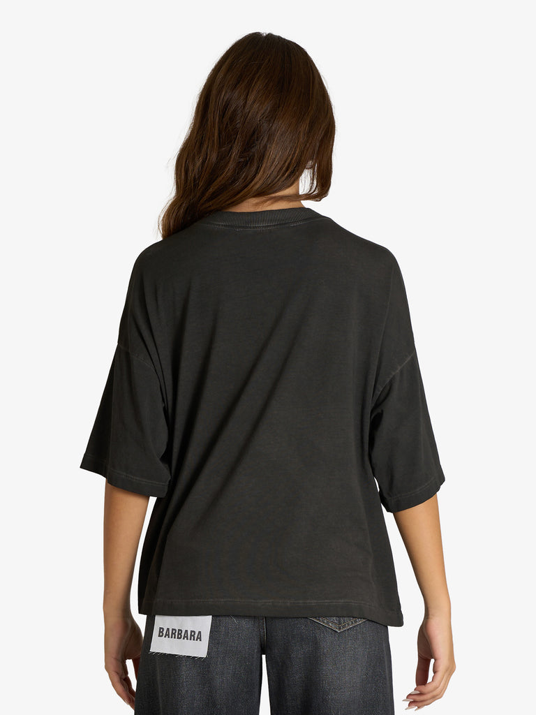 HAVE ONE t-shirt con stampa freedom donna grigio cotone