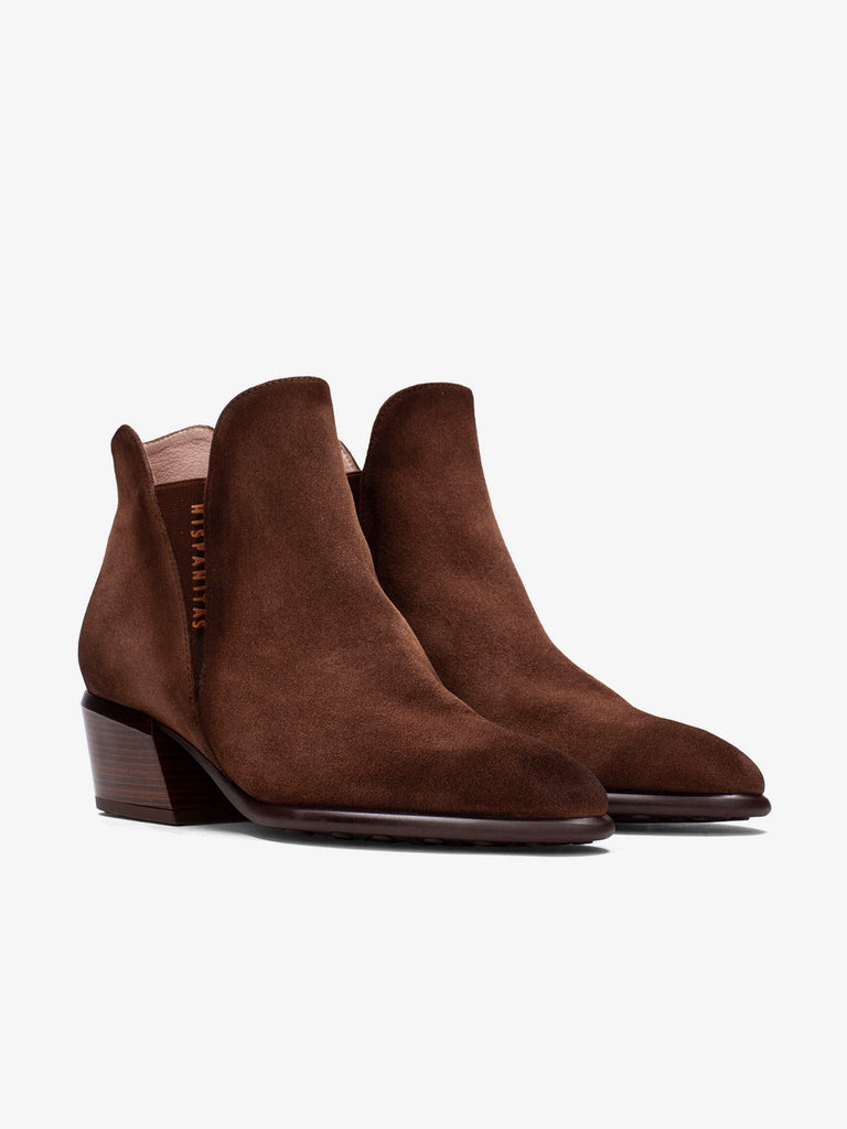 HISPANITAS tronchetti donna verona pelle marrone