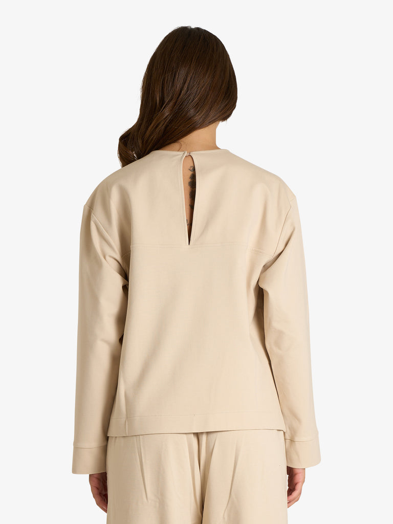 JIJIL blusa con cut-out donna panna