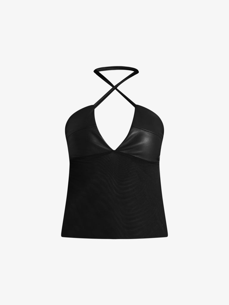 JIJIL body effetto pelle donna nero