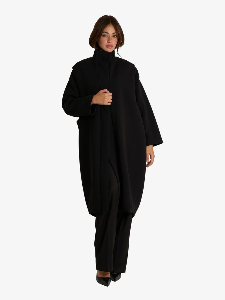 JIJIL capospalla boxy fit donna nero