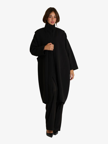JIJIL capospalla boxy fit donna nero