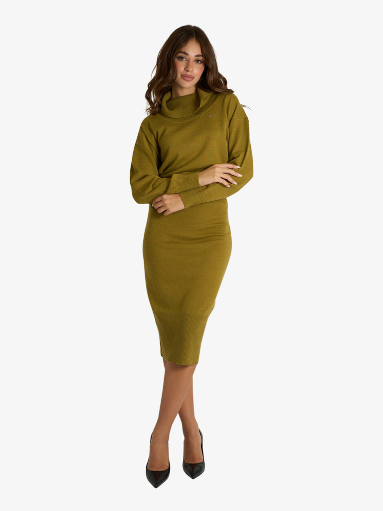 JIJIL maglia a collo alto donna verde