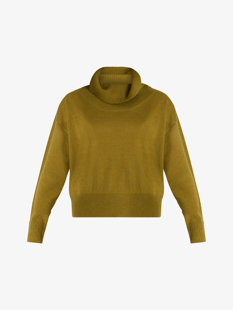 JIJIL maglia a collo alto donna verde