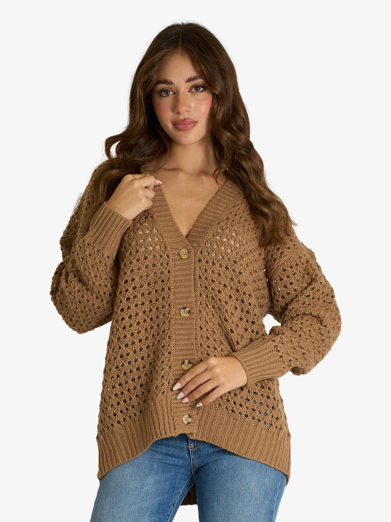 JIJIL cardigan over donna beige