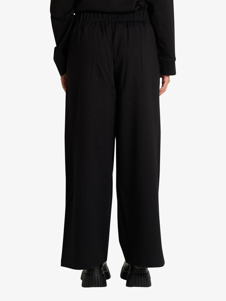 JIJIL pantalone a palazzo donna nero viscosa
