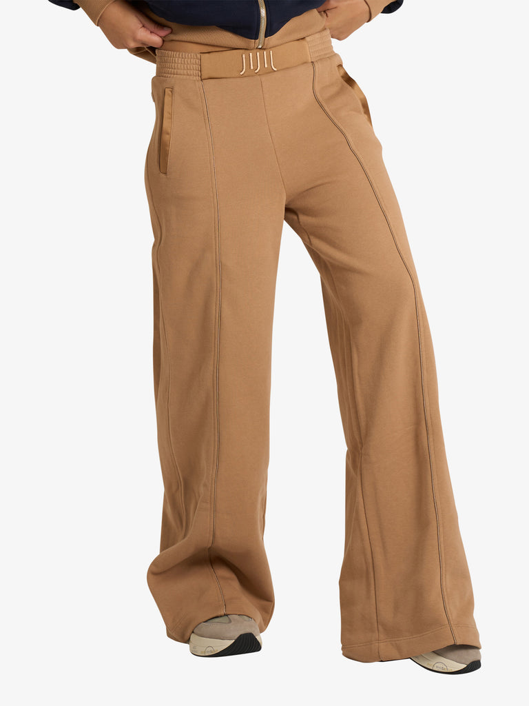 JIJIL pantalone in felpa con dettaglio log ricamato donna