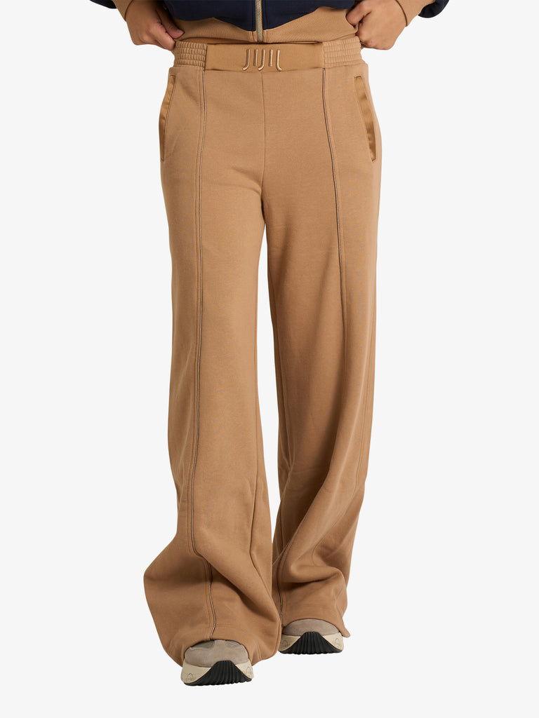 JIJIL pantalone in felpa con dettaglio log ricamato donna