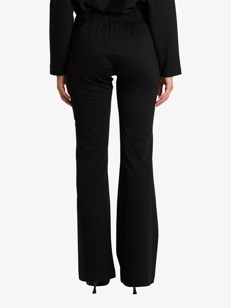 JIJIL pantalone flared donna nero viscosa