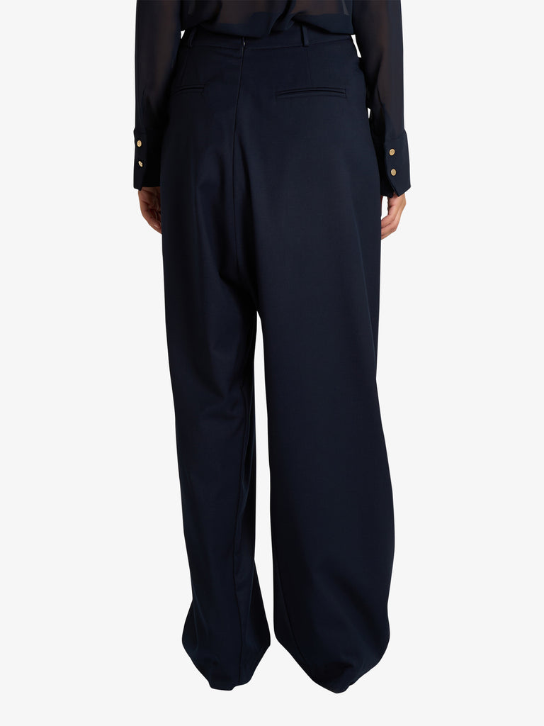 JIJIL pantalone con dettaglio logo donna blu