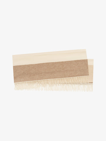 JIJIL sciarpa donna bicolore beige