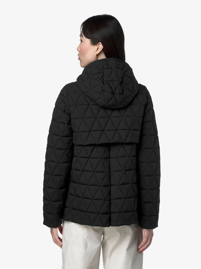 K-WAY giubbotto madlaine diamond quilted warm donna nero