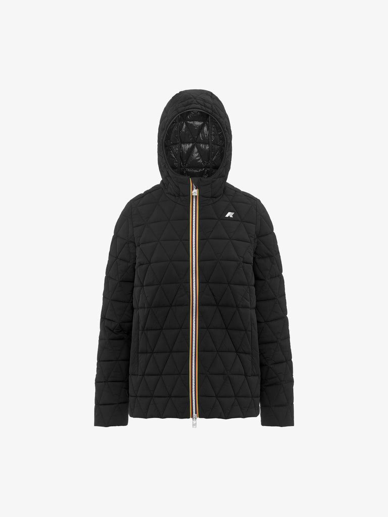K-WAY giubbotto madlaine diamond quilted warm donna nero