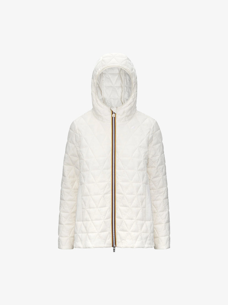 K-WAY giubbotto madlaine diamond quilted warm donna bianco
