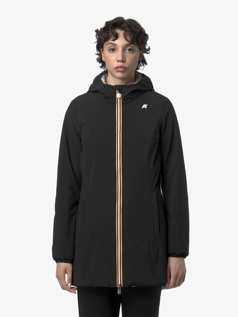 K-WAY giubbotto denise st warm double donna nero