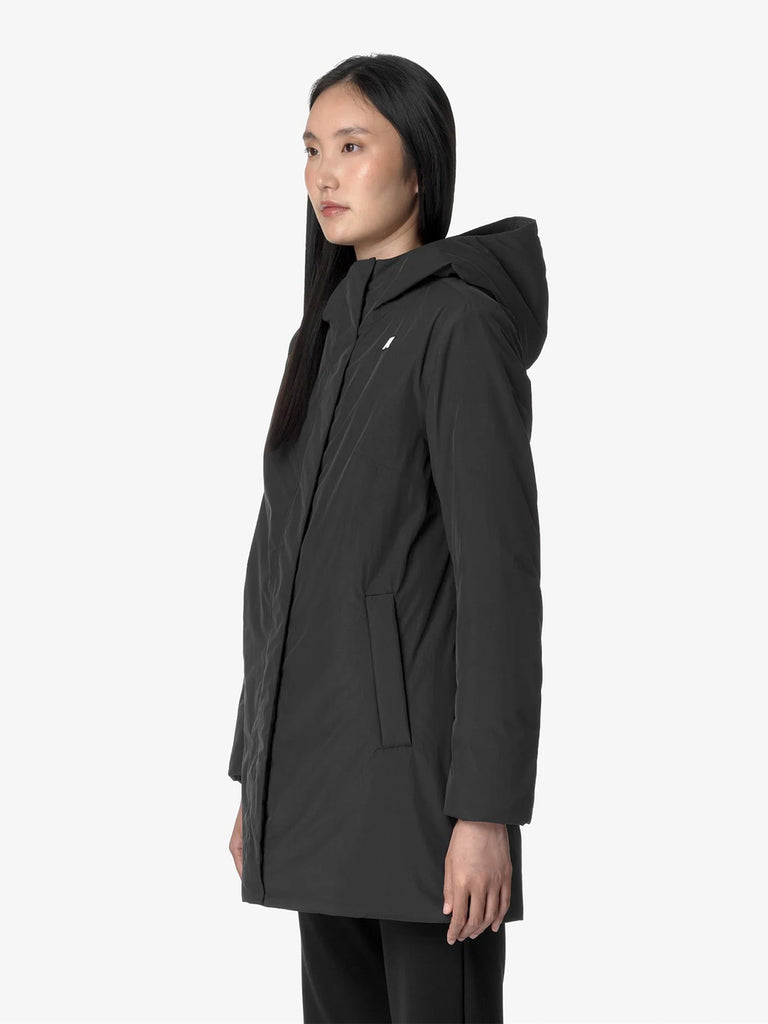 K-WAY giubbotto sophie soft touch marmotta donna nero