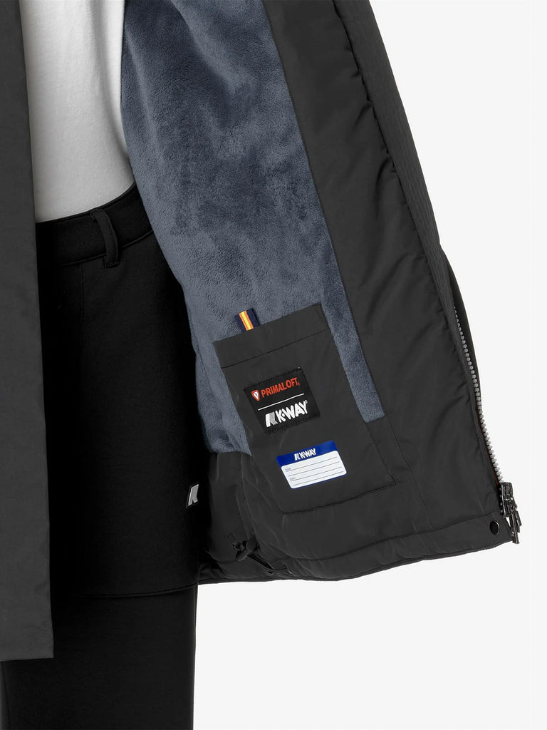 K-WAY giubbotto sophie soft touch marmotta donna nero