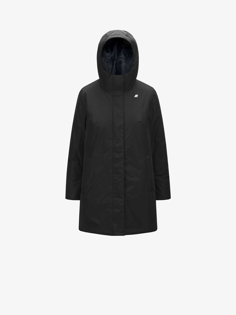 K-WAY giubbotto sophie soft touch marmotta donna nero