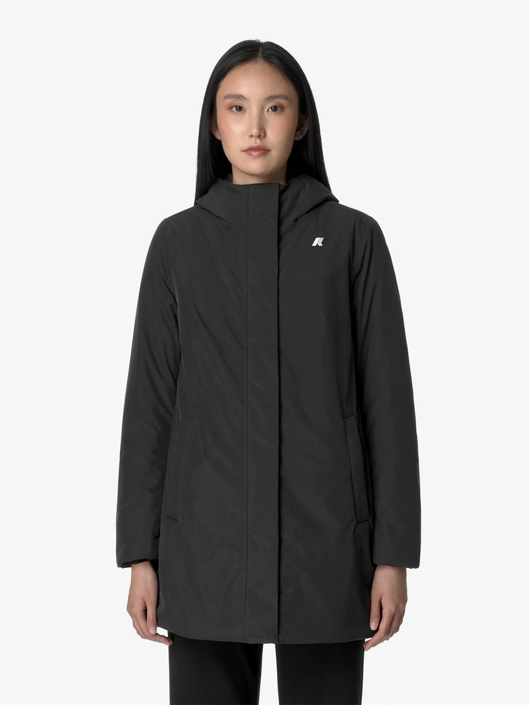 K-WAY giubbotto sophie soft touch marmotta donna nero