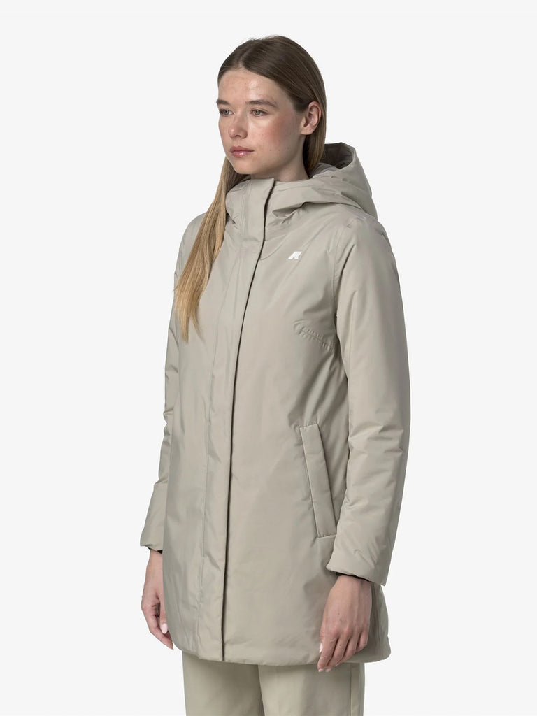 K-WAY giubbotto sophie soft touch marmotta donna beige