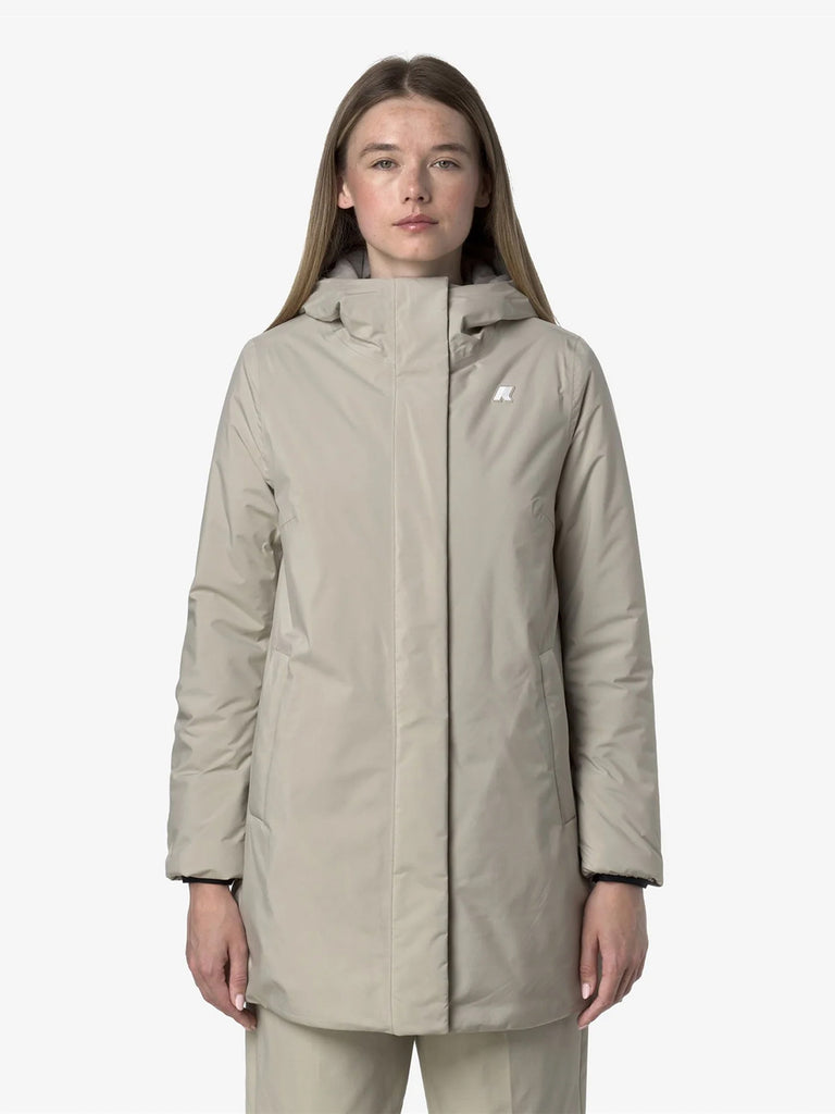 K-WAY giubbotto sophie soft touch marmotta donna beige