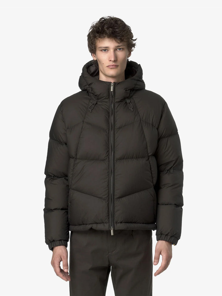 K-WAY giubbotto quill thermo light ripstop uomo nero