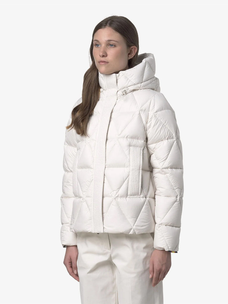 K-WAY giubbotto lethille thermo microfiber donna bianco