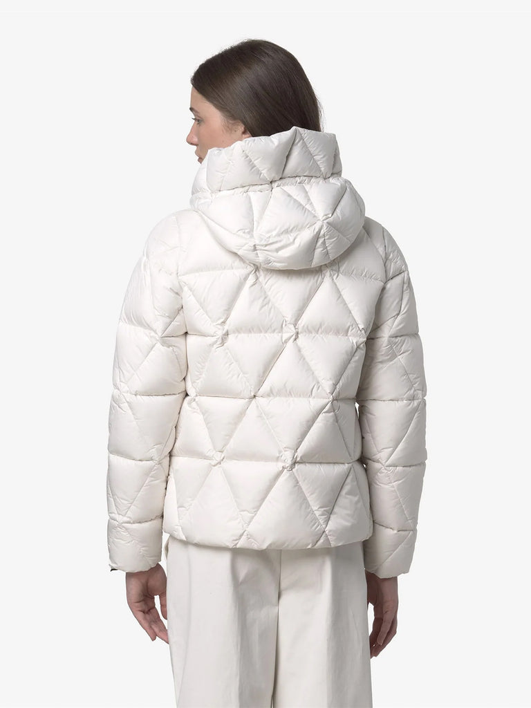 K-WAY giubbotto lethille thermo microfiber donna bianco