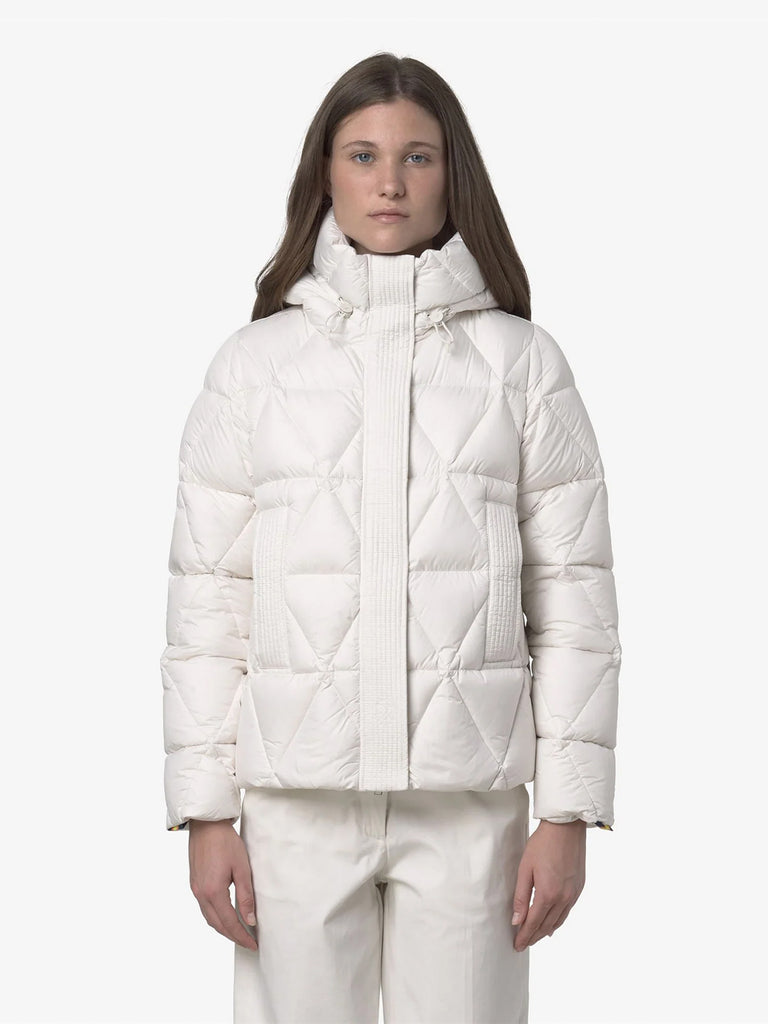 K-WAY giubbotto lethille thermo microfiber donna bianco