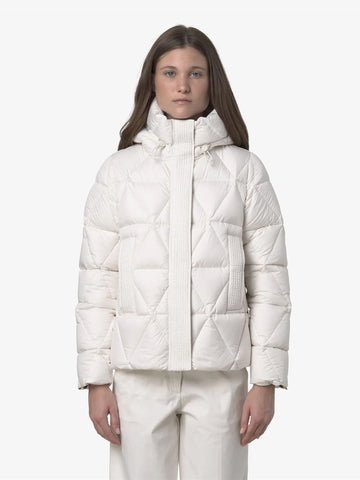 K-WAY giubbotto lethille thermo microfiber donna bianco