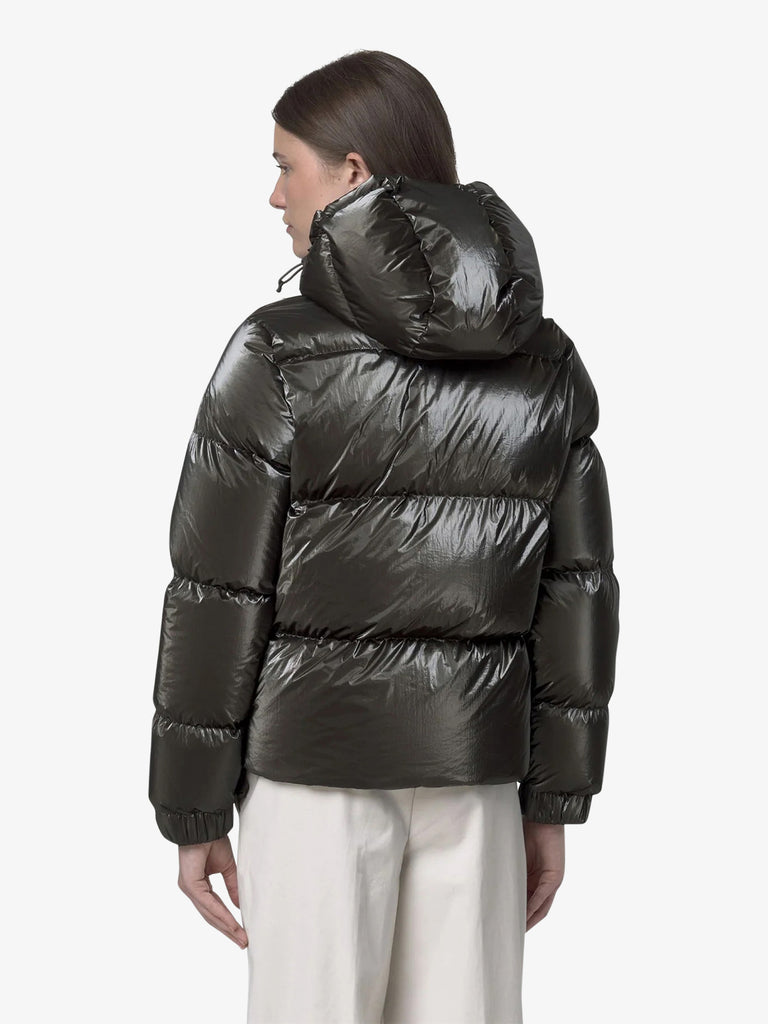 K-WAY giubbotto lethille thermo pearly donna nero