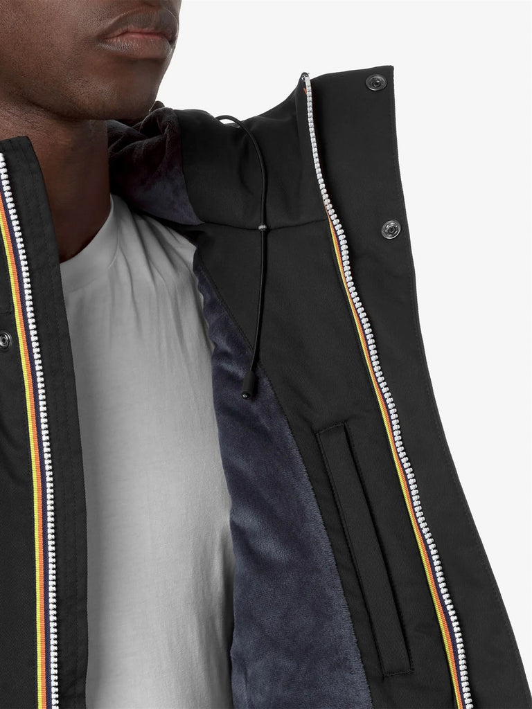 K-WAY giubbotto jarno twill marmotta donna nero