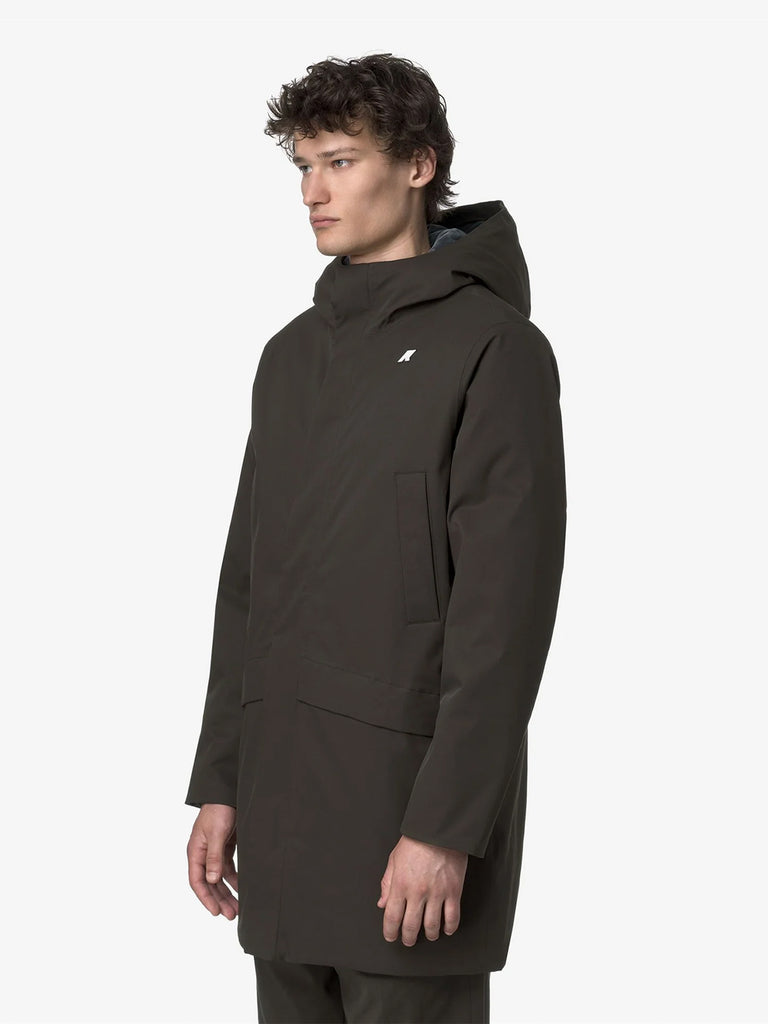 K-WAY giubbotto jarno twill marmotta donna verde